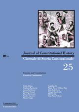 Giornale di Storia costituzionale n. 25, I semestre 2013